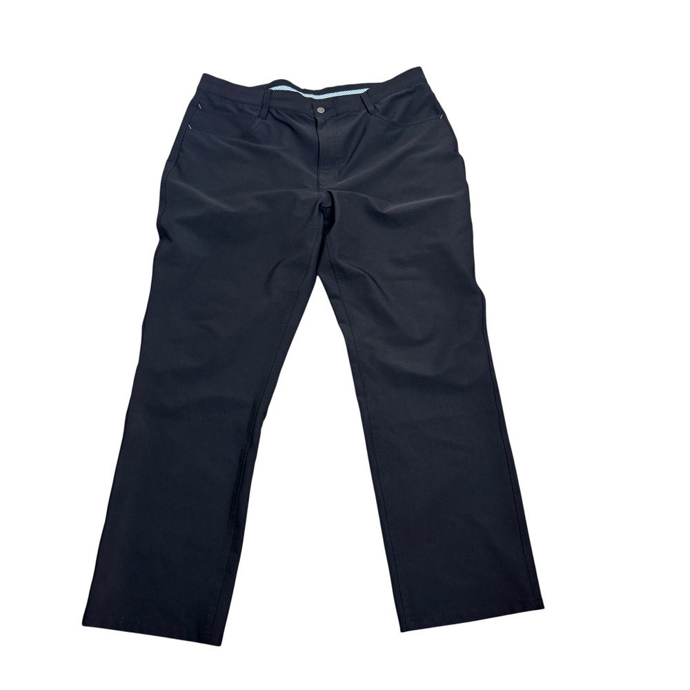 FootJoy FJ Mens Athletic Fit Golf Pants Black Performance Stretch 38x30